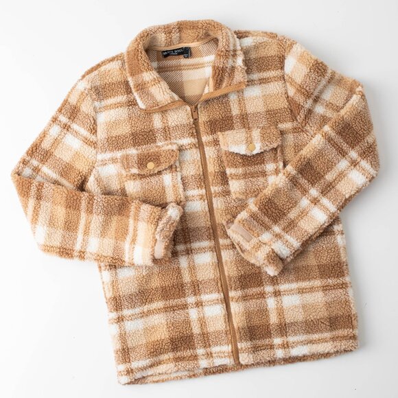 Brave Soul Jackets & Blazers - Brave Soul London Women's Large Sherpa‎ Jacket